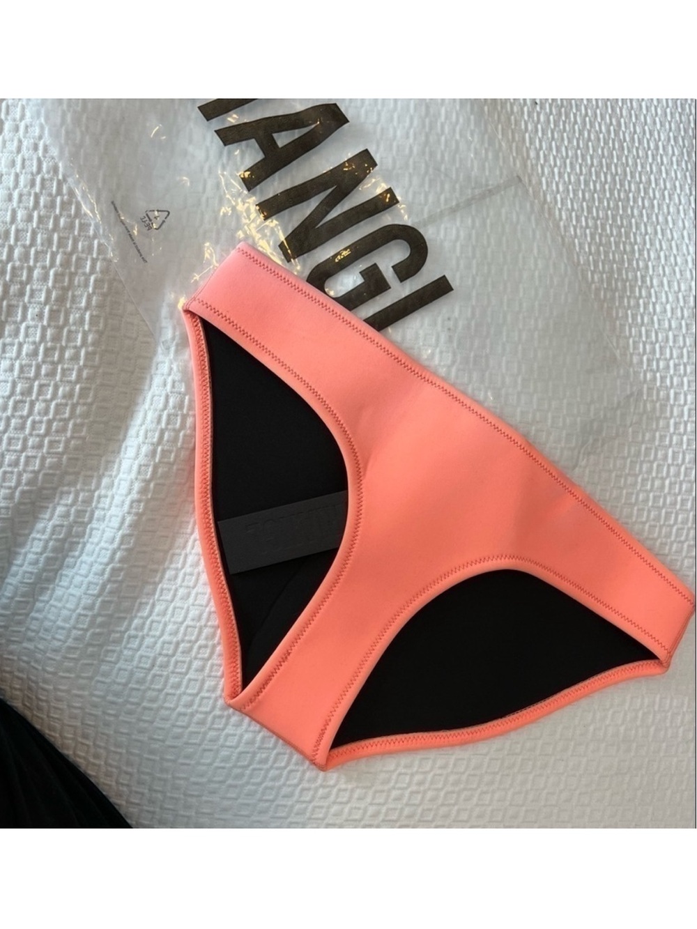 Triangl NWT Orange Neoprene Swim Bottoms